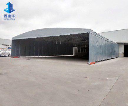 新鄭電動(dòng)推拉雨棚