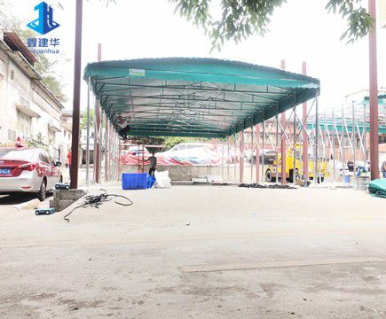 新鄭電動(dòng)推拉雨棚